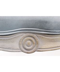 Cosma Divano in Velluto Grigio 2 Posti Dimensioni 107x61x70 cm