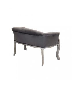 Cosma Divano 2 Posti Moderno Velluto Taupe 107x61x70 cm Soggiorno