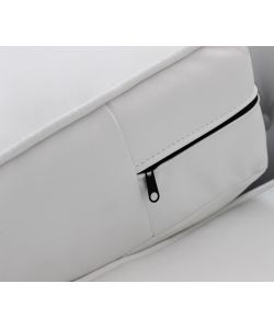 Cosma Divano 2 Posti Chesterfield Ecopelle Bianco 152x74x82 cm