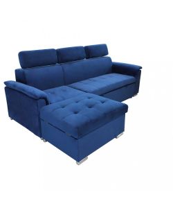 Cosma Divano Letto Derrick Blu Forma a L con Contenitore