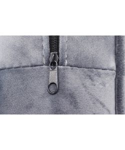 Cosma Divano 3 Posti Moderno in Velluto Grigio Chiaro 196x83x89 cm