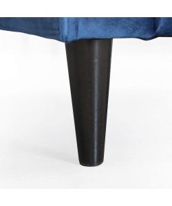 Cosma Divano 3 Posti in Velluto Blu 196x81x89 cm per Soggiorno