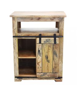 Cosma Mobile Soggiorno Zacharias in Legno di Mango Marrone 70x45x90 cm