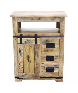 Cosma Mobile Soggiorno Zacharias in Legno di Mango Marrone 70x45x90 cm