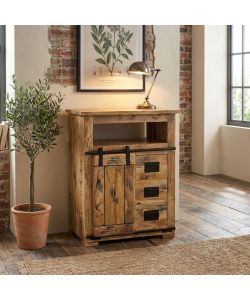 Cosma Mobile Soggiorno Zacharias in Legno di Mango Marrone 70x45x90 cm