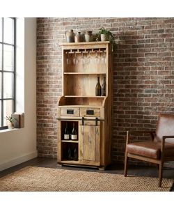 Cosma MOBILE YORICK IN LEGNO DI MANGO MARRONE 90 X 40 X H190 CM