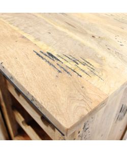 Cosma Cantinetta Vino in Legno Marrone 90x45x100 cm con Anta Scorrevole