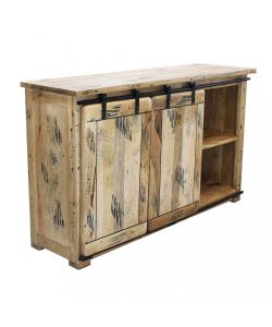 Cosma Mobile Vergil in Legno Marrone 150x45x90 cm con Ante Scorrevoli