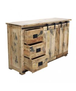 Cosma Mobile Vergil in Legno Marrone 150x45x90 cm con Ante Scorrevoli