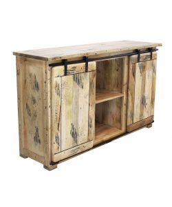 Cosma Mobile Vergil in Legno Marrone 150x45x90 cm con Ante Scorrevoli