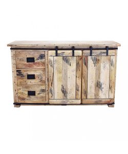 Cosma Mobile Vergil in Legno Marrone 150x45x90 cm con Ante Scorrevoli