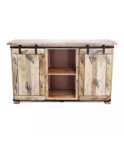 Cosma Mobile Vergil in Legno Marrone 150x45x90 cm con Ante Scorrevoli