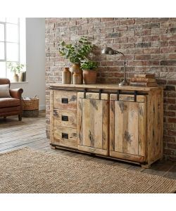Cosma Mobile Vergil in Legno Marrone 150x45x90 cm con Ante Scorrevoli