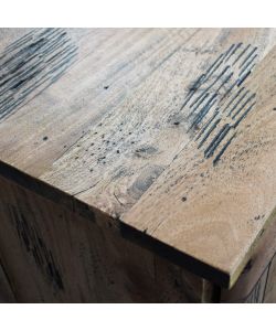 Cosma Porta TV in Legno di Mango Marrone 150x45x60 cm con Cassetto
