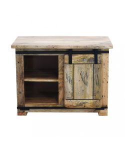 Cosma Porta TV Vaughan in Legno Marrone con Anta Scorrevole 80x45x60