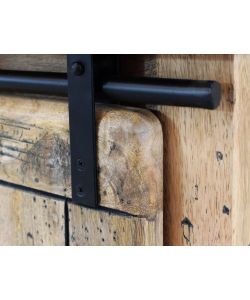 Cosma Porta TV Vaughan in Legno Marrone con Anta Scorrevole 80x45x60