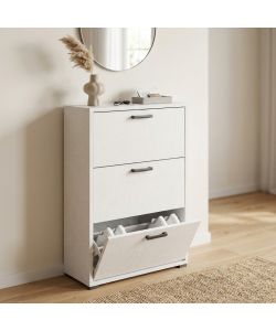 Cosma Scarpiera 3 Ante a Ribalta Bianco Cemento 75,3x33x115,7 cm
