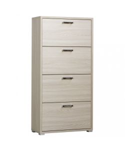 Cosma Scarpiera 4 Ante a Ribalta Marrone 75,3x33x151,8 cm Salvaspazio