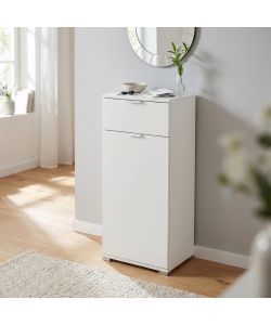 Cosma Mobiletto Bianco 1 Anta 1 Cassetto 45x38x103 cm Truciolare