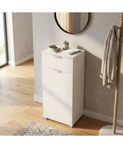 Cosma Mobiletto Bianco 1 Anta 1 Cassetto 45x38x103 cm Truciolare