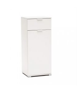 Cosma Mobiletto Bianco 1 Anta 1 Cassetto 45x38x103 cm Truciolare