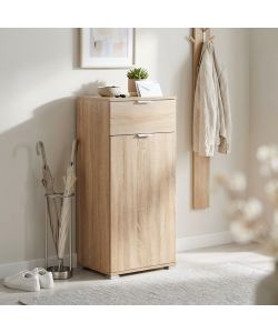 Cosma Mobiletto 1 Anta 1 Cassetto Naturale Marrone Chiaro 45x38x103 cm