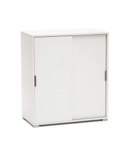 Cosma Mobiletto 2 Ante Scorrevoli Bianco 75x38x85 cm per Soggiorno
