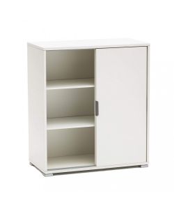Cosma Mobiletto 2 Ante Scorrevoli Bianco 75x38x85 cm per Soggiorno