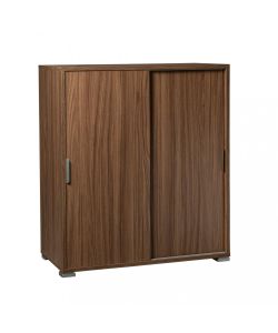 Cosma Mobiletto 2 Ante Scorrevoli Marrone cm 75x38x85 h - Contemporaneo
