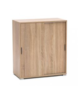 Cosma Mobiletto 2 Ante Scorrevoli Marrone 75x38x85 cm in Legno