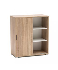 Cosma Mobiletto 2 Ante Scorrevoli Marrone 75x38x85 cm in Legno