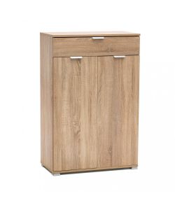 Cosma Mobiletto 2 Ante e 1 Cassetto Marrone Chiaro 75x38x112 cm