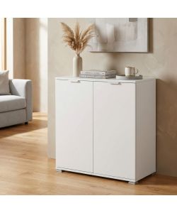 Cosma Armadietto 2 Ante Bianco 75x38x85 cm - Truciolare Bilaminato