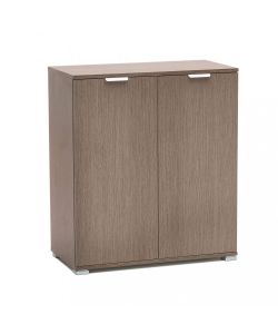 Cosma Mobiletto 2 Ante Rovere Grigio 75x38x85 cm - Comodino in Truciolare