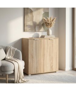 Cosma Mobiletto 2 Ante Marrone Chiaro 75x38x85 cm in Truciolare Bilaminato
