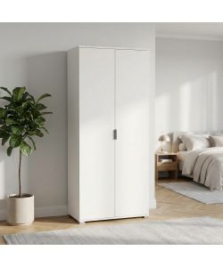Cosma Armadio 2 Ante 180 Bianco in Truciolato 75x38x174 cm