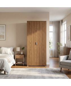 Cosma Armadio 2 Ante Marrone 75x38x174 cm in Truciolare Bilaminato