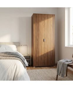Cosma Armadio 2 Ante Marrone 75x38x174 cm in Truciolare Bilaminato