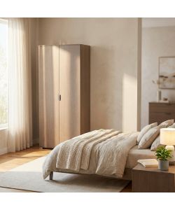Cosma Armadio 2 Ante Rovere Grigio 75x38x174 cm - Truciolare Bilaminato