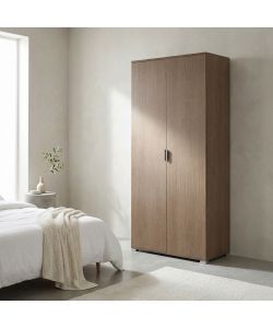 Cosma Armadio 2 Ante Rovere Grigio 75x38x174 cm - Truciolare Bilaminato