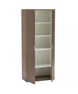 Cosma Armadio 2 Ante Rovere Grigio 75x38x174 cm - Truciolare Bilaminato