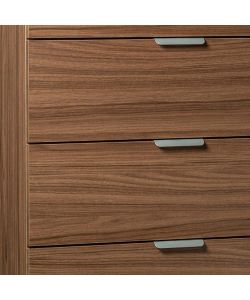 Cosma Cassettiera 5 Cassetti Marrone 60x38x103 cm in Truciolare Bilaminato