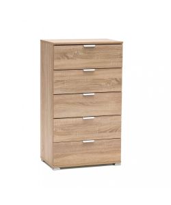 Cosma Cassettiera 5 Cassetti Marrone Chiaro 60x38x103 cm Truciolare