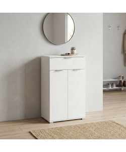 Cosma Mobiletto 2 Ante e 1 Cassetto Bianco 60x38x103 cm