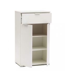 Cosma Mobiletto 2 Ante e 1 Cassetto Bianco 60x38x103 cm