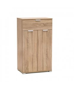 Cosma Mobiletto 2 Ante e 1 Cassetto Marrone Chiaro 27x38x103 cm
