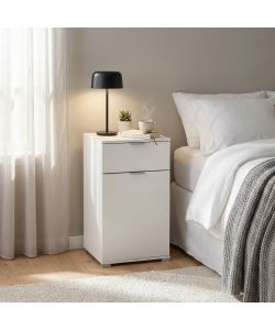 Cosma Mobiletto 1 anta e 1 cassetto bianco 45x38x85 cm truciolare