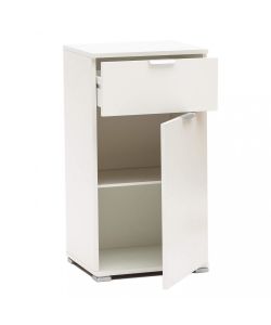 Cosma Mobiletto 1 anta e 1 cassetto bianco 45x38x85 cm truciolare