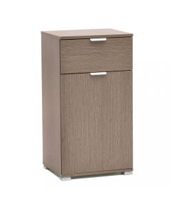 Cosma Mobiletto Rovere Grigio 1 Anta 1 Cassetto 45x38x85 cm
