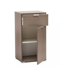 Cosma Mobiletto Rovere Grigio 1 Anta 1 Cassetto 45x38x85 cm